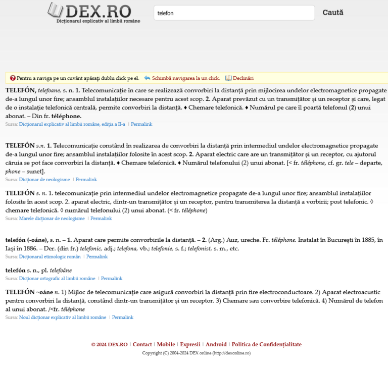 Telefono busqueda DEX